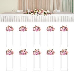 10Pcs Metal Flower Stand Wedding Flower Stand Rectangular Flower Display Stand