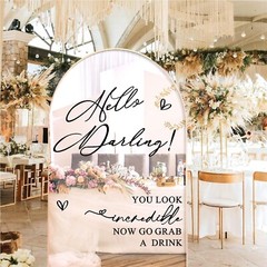 Welcome to Our Wedding Sign Decals Wedding Welcome Sign for Backdrop Selfie M…