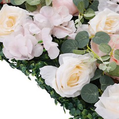 Flower Wall Panel 60 x 40 cm Rose Flower Backdrop Silk Fabric Floral Wall Mat