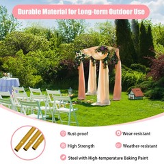 Tall Gold Metal Flower Stand for Wedding Table Centerpieces Decor 119*60*184cm
