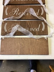 Hobby Lobby Wood Wedding Reserved Sign—SET OF 4