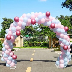 2.4m Round Wedding Arch Frame Circle Flower Balloon Archway Backdrop Stand Decor