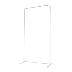 Wedding Backdrop Stand 3.28×6.56ft White Pink Photo Booth Stand with Cloth Cover
