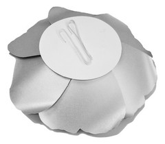Decor In The Box – Silver Handmade Paper Flower 8 inch Fully Assembled 
