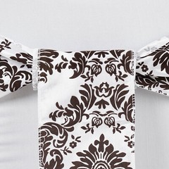 150 pcs CHAIR SASHES FLOCKING DAMASK Ties Bows Wedding Party Decorations SALE