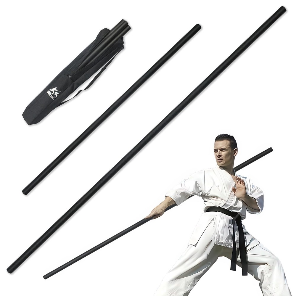 4ft & 6ft Collapsible Bo Staff – Foam-Padded Martial Arts Training Staff f