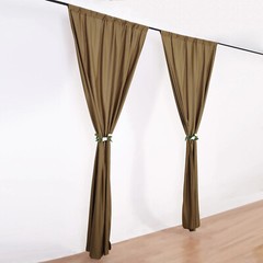 TAUPE 10 x 10 ft Polyester BACKDROP CURTAINS Drapes Panels Home Decorations