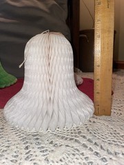 Vintage Lot of 4 Honeycomb Bells Tissue Paper Wedding Shower 12” & 7” 1980s