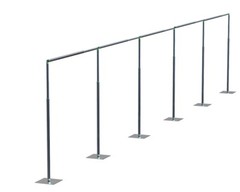 ADJUSTABLE QUICK BACKDROP KIT 8 FT TALL x 10 FT- 50 FT WIDE PIPE WITHOUT DRAPE