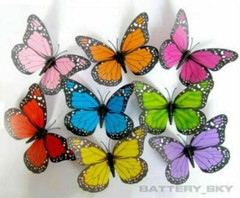 3D Colorful Artificial Butterflies Dummy Craft Wedding Party Floral Decor Gift