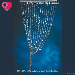 Curtain Backdrop Crystal Bead String Faux Diamond Chandelier Bubble Photo BULK