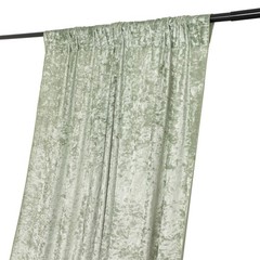 SAGE GREEN 5 ft Premium Velvet Backdrop Curtain Wedding Event Booth Decorations