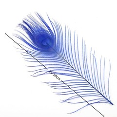 Shekyeon 10-12inch Dyeing Peacock Feathers Bleached Plume Wedding Table Cente…