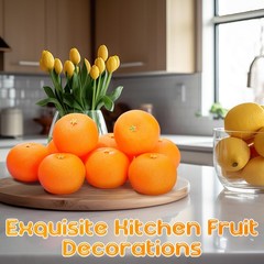 WinnerWhy 24 Pcs Fake Oranges Artificial Fruits 3 Inch Foam Mini Lifelike Decor