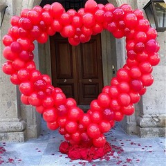 Heart Shape Wedding Arch Backdrop Stand Dual Layer Arbor Frame Banquets Holiday