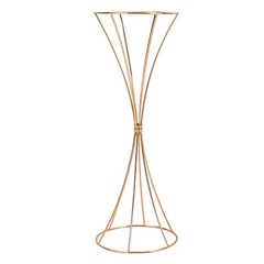 3 pcs Gold Wedding Table Hourglass-shaped Flower Stand For Anniversary Ceremony