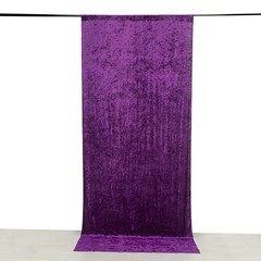 PURPLE 5 ft Premium Velvet Backdrop Curtain Party Wedding Booth Decorations