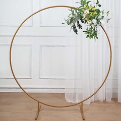 5 feet Gold Balloon Circle Metal Frame Round BACKDROP STAND Wedding Arch Party