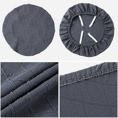 Stretch Chair Seat Covers 6 PCS, Removable Washable Dining Chair Covers Anti-…