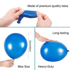 RUBFAC 120 Balloons Assorted Color 12 Inches Rainbow Latex Balloons, 12 Brigh…