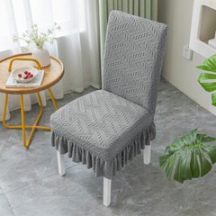 Chair Cover Dining Room Elastic Thick Seat Cover Slipcover Home Decor 1/4/6Pcs