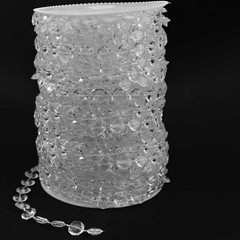 1 Rolls Acrylic Bead Garland Diamond Strand Curtain Wedding Party Decor