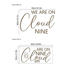 HOTIYOK Oh Baby Sign for Backdrop We are on Cloud Nine Baby Shower Stickers L…