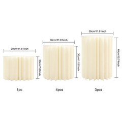 8-Piece Round Cylinder Wedding Flower Stands Paper Stand for Wedding Dessert