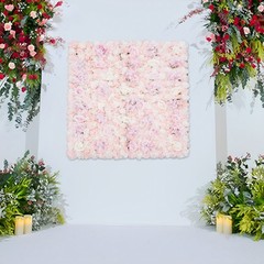 Artificial Silk Flower Wall Panel for Weddings & Events – Easy Setup Decor