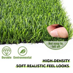 Kesfey 12 x 36 Inch Easter Artificial Grass Table Runners Washable Green Synt…