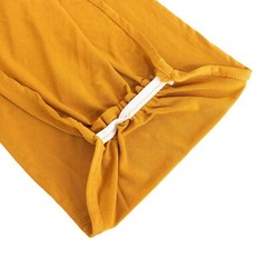 5 Gold Spandex Ruffled CHAIR SASHES Wedding Party Home Decorations