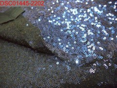 NWOT – Needs Sewn, Shiny Beauty Blue Sparkly Sequin Backdrop Curtain, One Size