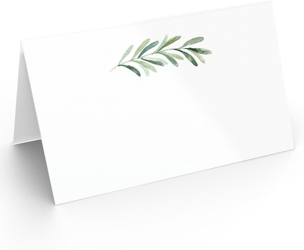 Printed Party Table Place Cards for All Occasions and 2x 3.5 inches, Branch