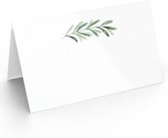Printed Party Table Place Cards for All Occasions and 2x 3.5 inches, Branch