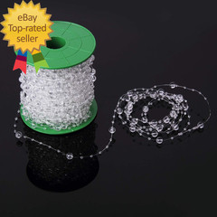 200 Feet Roll Clear Crystal Acrylic Party Garland Centerpiece Bridal Bouquet