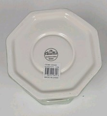 Vintage Ceramic Candle Shade Tealight Luminary Green Ivy Leaf Cottage Decor NIB