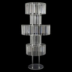 5-Tier Flower Stand for Wedding, Crystal Flower Stand
