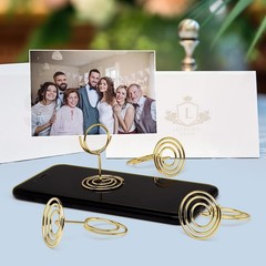 30PCS Table Number Holders Place Card Holder – Photo for Tables, Gold