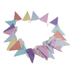 Soft Cotton Bunting Banner With 36 Triangle Flags For Any Event 10M/33 Ft