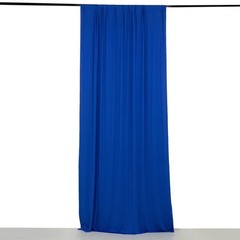 5 ft x 10 ft ROYAL BLUE 4-Way Stretch Spandex Divider Backdrop Curtain Wedding