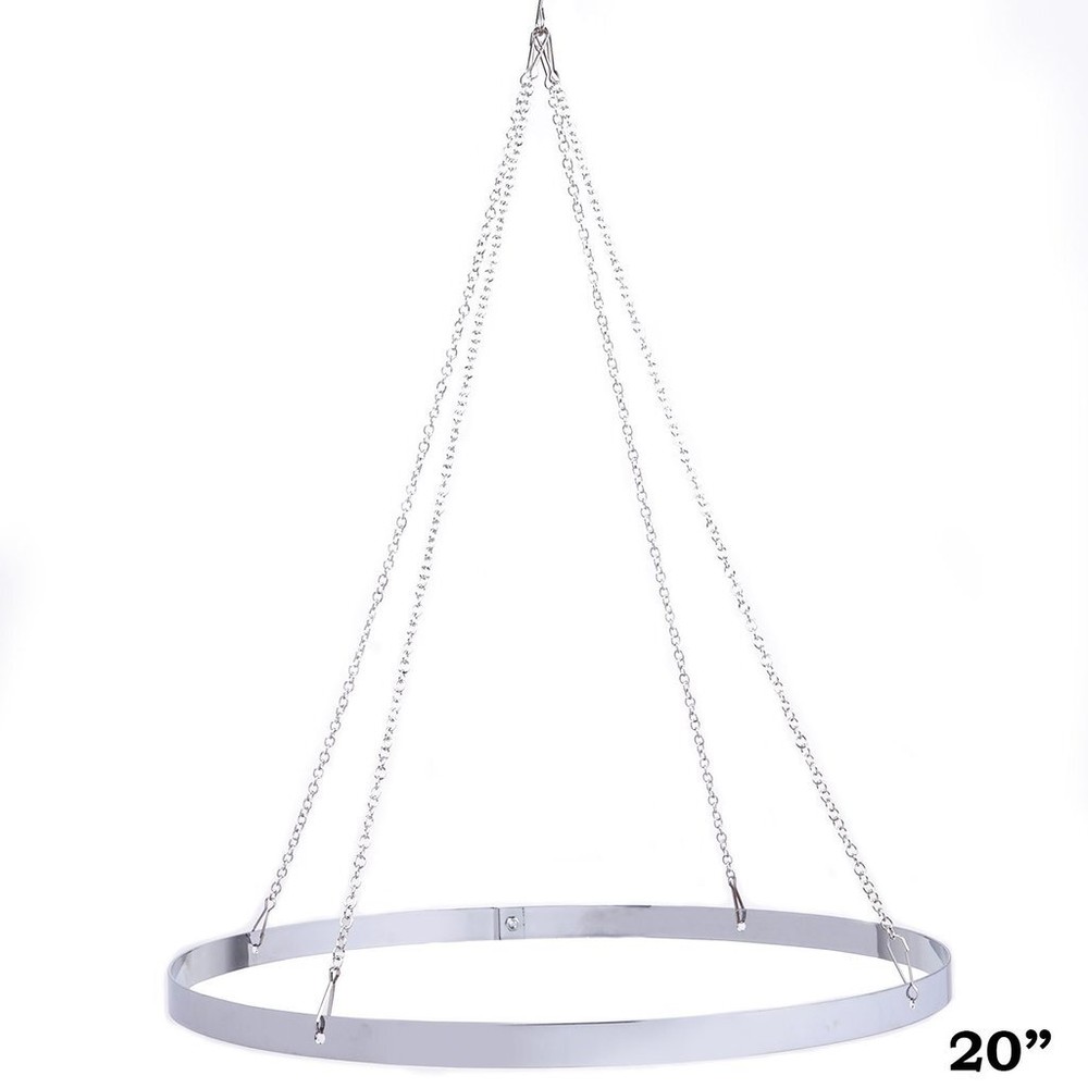Ceiling Draping Canopy 20″ Hoop Hardware Kit 4 Panels Party Wedding Decorations