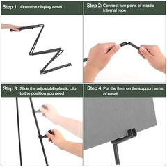 DANMO Easel Stand for Wedding Sign Poster 63” Instant Display Easel for Floo…