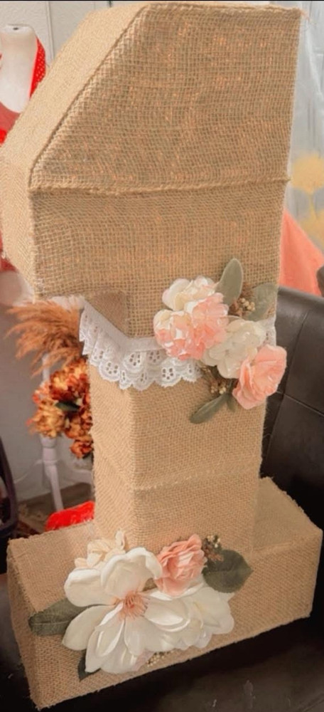 Burlap & Lace Wedding Backdrop Beige Rectangle Reusable More Than 20 in