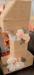 Burlap & Lace Wedding Backdrop Beige Rectangle Reusable More Than 20 in
