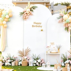 Spandex Archway Backdrop Cover with Zipper for Events Wedding Photoshoot 4–7.2FT
