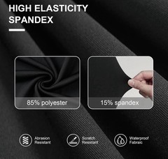 NEW Spandex Chair Covers 30 Pcs. Black Stretch Polyester Chair Slipcovers
