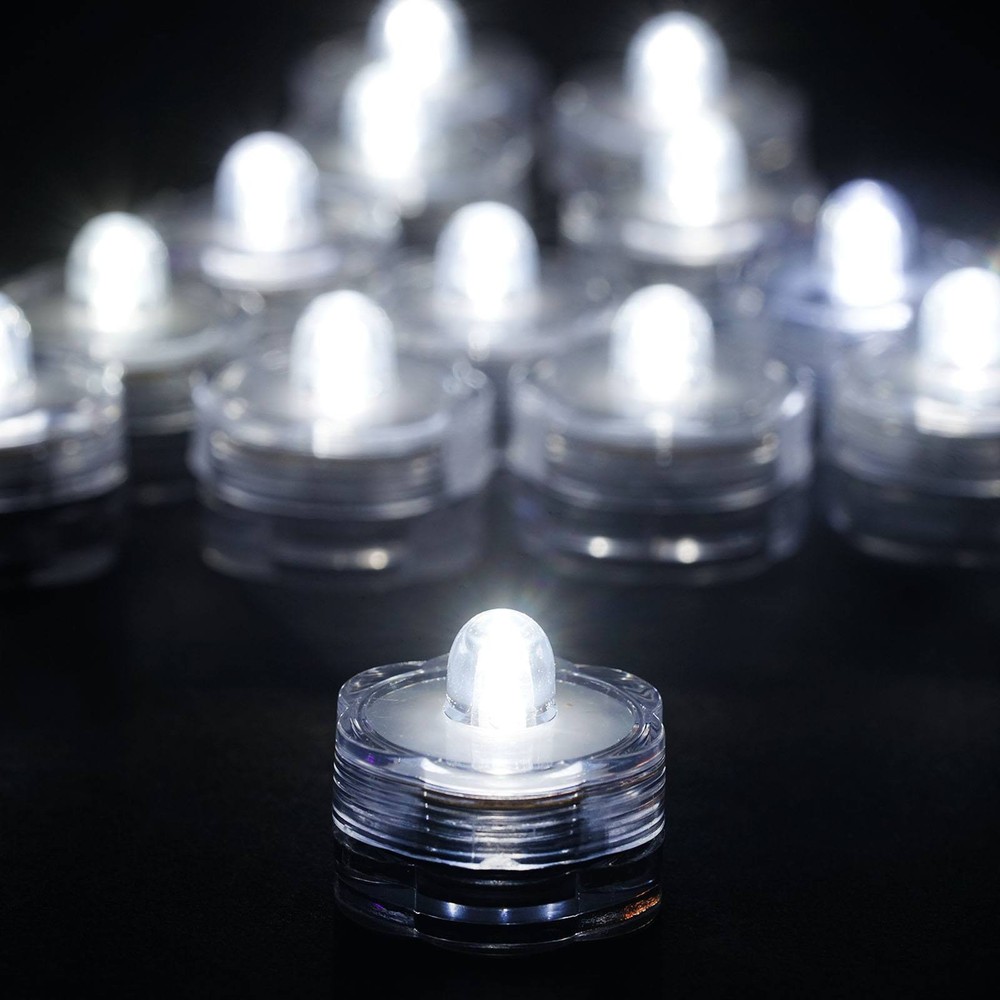 12 pcs LED Small Submersible Lights for Vases Wedding Party Event Centerpieces