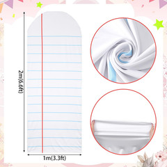 6.7Ft Back to School Decoration Notebook Paper Arch Backdrop Cover Fitted round