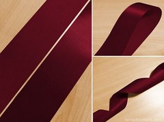 Maroon 10mm 16mm 20mm 25mm 40mm Satin Ribbon For Scrapbooking Wrap Decorations