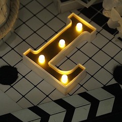 6″ tall GOLD L LED Lighted Marquee Letters Sign Party Wedding Events Decorations